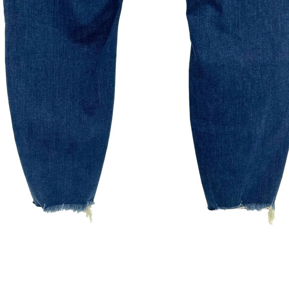 Good American Good Legs Raw Hem Skinny Jeans In Blue653 Plus Size 24 - Picture 8 of 12